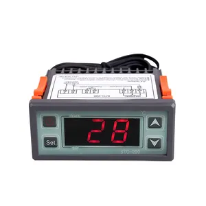 Interruptor de refrigeração digital termostato LCD regulador para sala fria controlador de temperatura LED preto