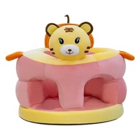 Chaise en peluche douce en forme d'animal de dessin animé mignon pour siège d'apprentissage pour enfants pour chambre ou salon canapé bébé