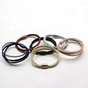 New Arrivals Stainless Steel Wonderful Gold Plated Wire Combination Bracelet Bangle for Women