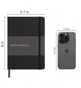 High Quality Hardcover Mini A5/A6 Planner Lined Leather <b>Journal</b> Notebook Comes with 100GSM Thick Paper - Product Image 2