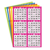 Tarjetas de Bingo Personalizadas CMYK con Diseño de 75 Bolas, 20 Hojas, Impresión Digital en Cartón, Papel Offset, Tarjetas de Visita, Película de Tamaño Personalizado