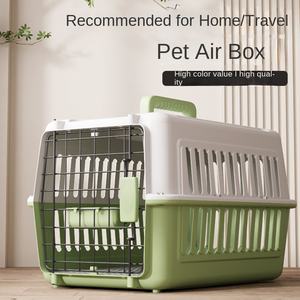 Cage de transport pour animaux de compagnie portable, respirante, imperméable, en PP durable, pour chat et petit chien, avec ventilation, conception à double verrouillage sécurisée - Product Image 3