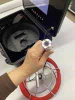 Caméra d'inspection de tuyaux HD avec fonction Pan-Tilt, caméra endoscopique industrielle pour plomberie, caméra de drainage et d'égout avec câble de 30 m