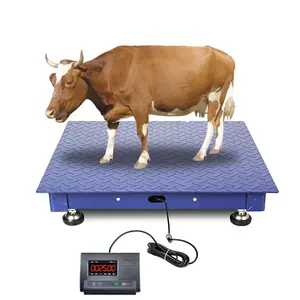 Floor Scales Industrial High Quality Stainless Steel 5 Ton Cattle Weighing Scales Industrial Electronic Balance Platform Floor Weighing Scales For Sale