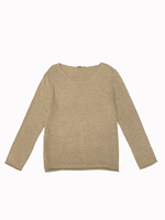 Pull en laine décontracté pour femme HOO, style français, motif flocon de neige, manches longues, coupe décontractée, polyvalent, look élégant, tricoté