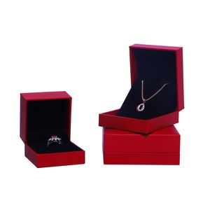 Elegant Red Leatherette Flip <b>Box</b> for Jewelry Accessories <b>Gift</b> Paper Packaging Storage Case Rings <b>Earrings</b> Necklaces Bracelets - Product Image 3