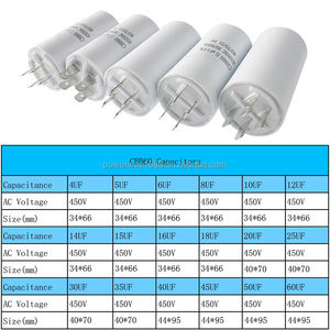 Condensateurs de démarrage de moteur à courant alternatif pour machine à laver <span class=keywords><strong>450vac</strong></span> 50/60Hz 25/70/21 <span class=keywords><strong>16uf</strong></span> Condensateur <span class=keywords><strong>Cbb60</strong></span> pour compresseur d'air 250vac - Product Image 2