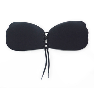 Soutien-gorge adhésif invisible sans bretelles push-up sexy en spandex, sans coutures, couleur unie, pour la vente en gros - Product Image 4