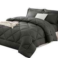 Ensemble de couette ChamXue, housse de couette, taie d'oreiller, ensemble de 3 pièces, motif en losanges, couleur unie, ensemble de couvre-lit, couvre-lit quatre saisons, doux