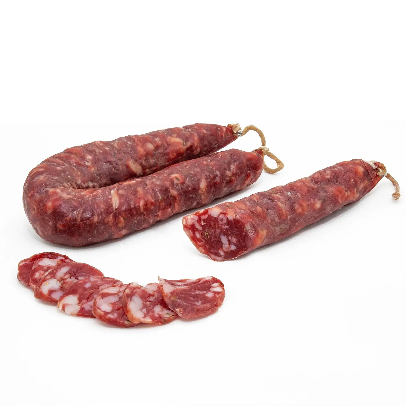 Best quality Local breeding pork Italian Traditional Sausage Air dry pork meat mixed with salt Pork Sausage