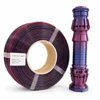 Filamento PETG Arcoíris, Degradado Multicolor, Filamento para Impresora 3D, para Impresión 3D