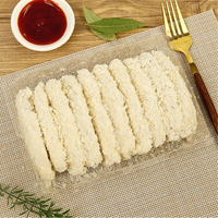 Filete de Pescado Frito Crujiente Congelado de Fábrica, Fácil de Cocinar, Filete de Bacalao Empanizado Instantáneo para Restaurante, Cafetería, Bar de Snacks