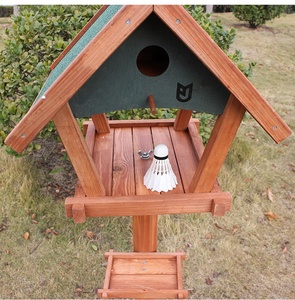 Bumo Groothandel Nieuw Ontwerp Massief Hout Vogel <span class=keywords><strong>Feeder</strong></span> Food Box Kooi Outdoor Mus Duif <span class=keywords><strong>Feeder</strong></span> Voor Balkon Tuin Park Villa - Product Image 3