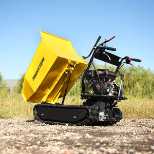 Сверхмощный самозарядный бензиновый двигатель, тачка 500 кг, Гусеничный мини-самосвал для продажи - Product Image 2