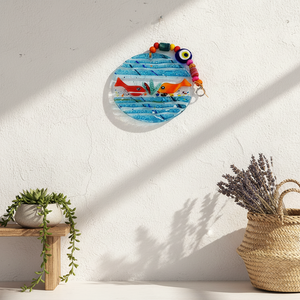 Decoración de pared de ojos malvados de cristal de 12x22 cm Tapices elegantes y únicos - Product Image 3