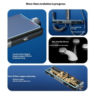 Đức Ujp Thông Minh Hiển Thị Kỹ Thuật Số Tắm Vòi Hoa Sen Vòi Mềm Chải Nhà Lưu Trữ Booster Đàn Piano Massage Nhiệt Độ Không đổi - Product Image 4
