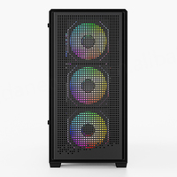 Boîtier PC Gaming Full Tower en Acier et Verre Trempé BAJEAL OEM Personnalisé avec Panneau Frontal en Maille, Panneau Latéral Transparent et Ports USB