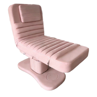 Table de massage électrique réglable pour soins du visage et cils, moderne, 3 moteurs, chaise esthétique incurvée, design pliable, portable pour salle de sport
