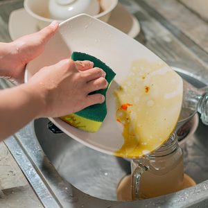 Esponja de Fregado Gruesa para Lavar Platos y Ollas, Estropajo de Cocina, Almohadillas de Esponja para Limpiar y Fregar - Product Image 3