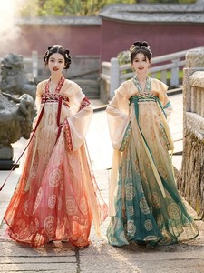 Gran oferta disfraz <span class=keywords><strong>Hanfu</strong></span> falda de mujer camisa de manga grande seda mejorada elegante Hada estilo chino - Product Image 5