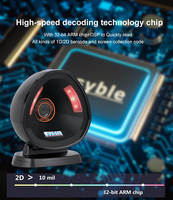 Lecteur de code QR supermarché XB-PS60H Syble Android 2D Scanner de code à barres omnidirection de bureau