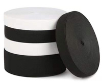 Bandes élastiques pour coudre blanc 1 pouce haute élasticité tricot bobine bande de couture pour ceintures pantalons vêtements et artisanat bricolage