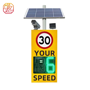 Affichage de chiffres de publicité LED à énergie solaire directe d'usine Panneaux de signalisation de <span class=keywords><strong>balise</strong></span> montés sur véhicule de 3 watts - Product Image 1