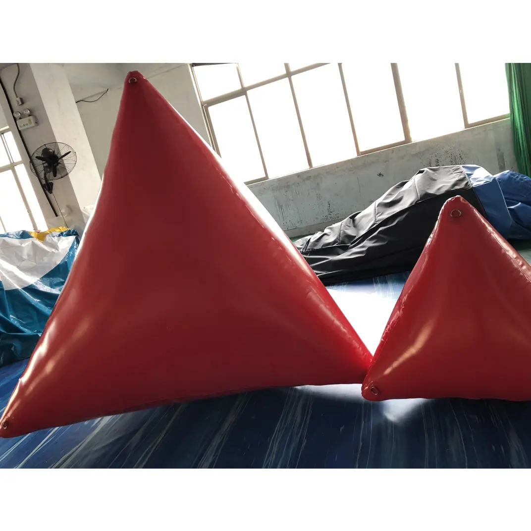 Hot Sale Marine inflatable Floating Buoy Triangle Markers Buoys For Water Race