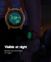 NORTH EDGE MARS Best-seller Montres de sport pour hommes Podomètre double heure Réveil Montre numérique Montre intelligente à la mode