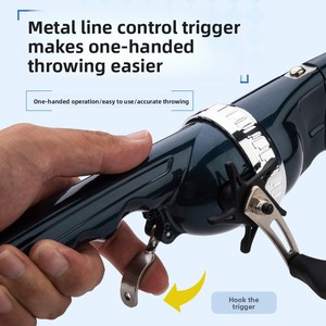 <span class=keywords><strong>Canne</strong></span> à pêche télescopique pliable Weihe Sports 140cm 400g Mini Portable Vente en gros transfrontalière - Product Image 3