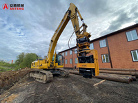ANTENG AT65C 30-40T Pince latérale pour excavatrice, Vibrateur de pieux, Pompe à engrenages, Moteur, Haute efficacité, pour pieux-écorce et acier tubulaire