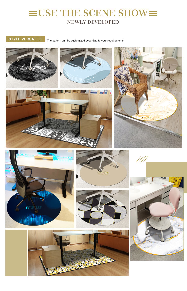 High Quality Custom Mat For Gaming Floor Mats Chair mat Carpet(图6)