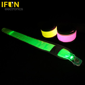 2025 xu hướng biểu tượng tùy chỉnh quảng cáo LED phản quang dây đeo cổ tay LED phản quang Slap ban nhạc nhấp nháy LED armband - Product Image 4