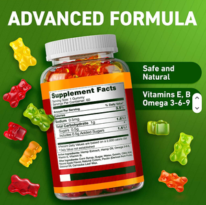 Gummies de chanvre en gros de qualité supérieure, saveur fruitée délicieuse pour la tranquillité et la relaxation, suppléments de santé à base d'huile de chanvre naturelle et d'herbes - Product Image 4