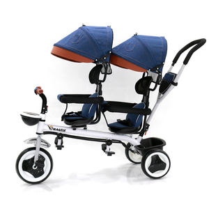 <span class=keywords><strong>Porte</strong></span>-bébé 4 en 1, haute qualité, Rotation à 360 degrés, deux places, Tricycle pour enfants, à vendre - Product Image 3