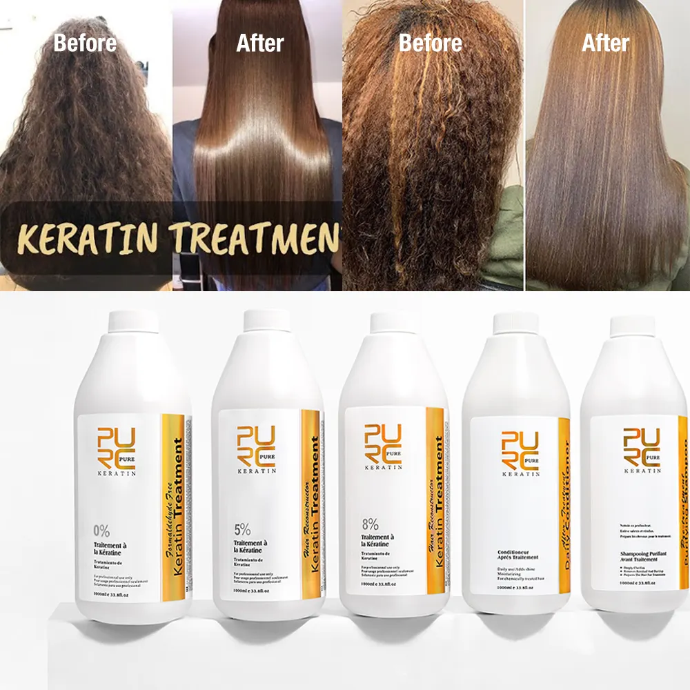 Wholesale Bulk Pure Keratin Treatment Brazilian Keratin Hair Straightening Cream Professional Keratin Smoothing Hair Treatment