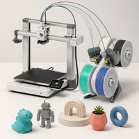 Printer 3D FDM Bamboo Lab A1C Versi Global Grosir Dengan AMS Lite, Koneksi Jarak Jauh Smartphone Latensi Rendah