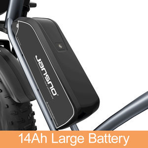 Bicicleta Híbrida Eléctrica Jansno X50 para Adultos UE EE. UU. con Ruedas Anchas, Freno de Disco, 750W 48V 14AH - Product Image 3