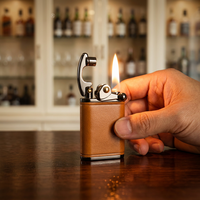 Briquet Électrique Mrvi en Alliage de Zinc Écologique avec Batterie au Lithium Rechargeable