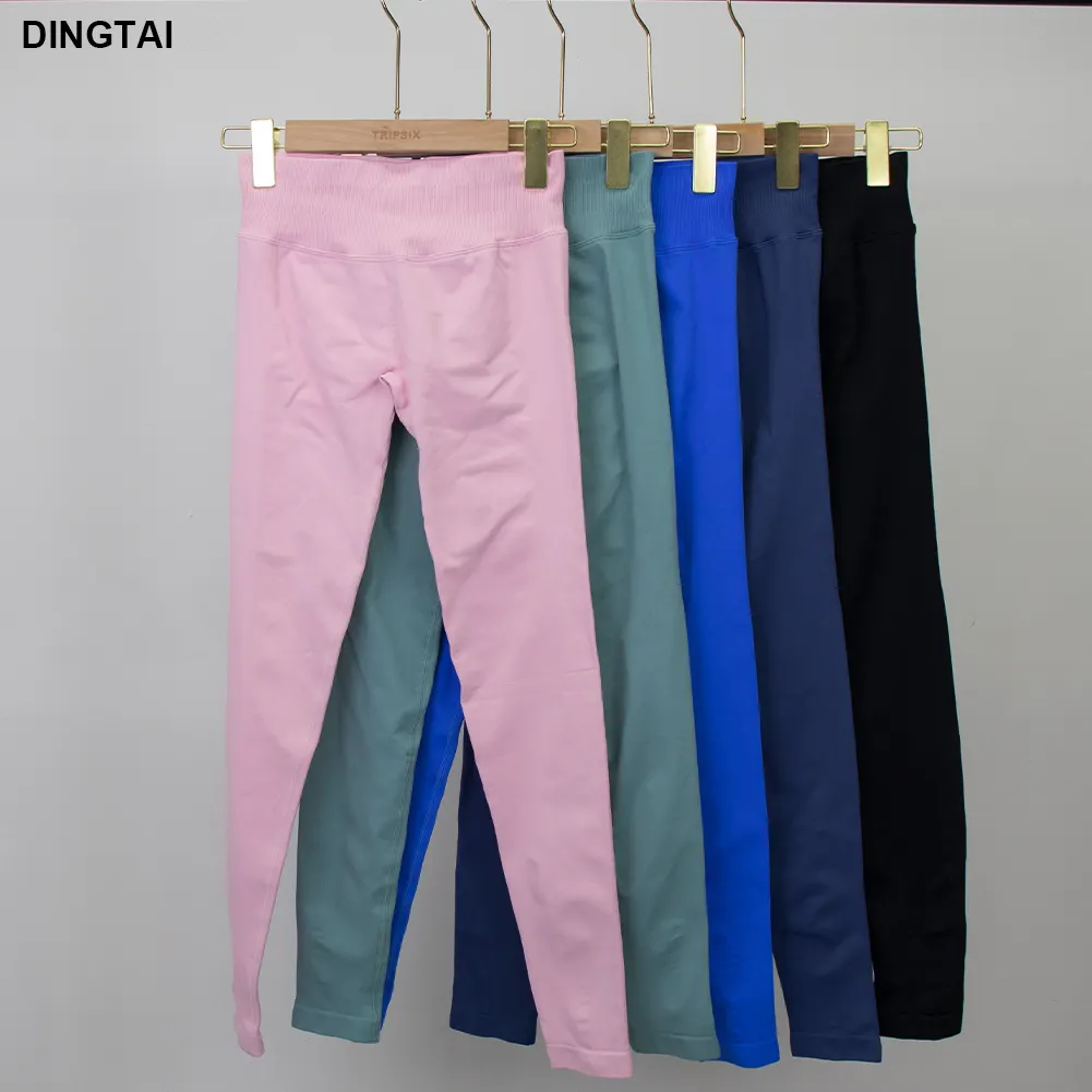 Guangzhou Dingtai Plus Size Scrunch Slim Fit Yoga Pants Fitness Butt Lifting Tights Gym Impact Waist Leggings For Women