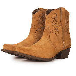 Stivali da Cowboy da <span class=keywords><strong>Donna</strong></span> in Pelle Bovina, Modello Western, con Chiusura ZIP, Tacco con Motivo Geometrico, Antiscivolo, Flessibili e Confortevoli, Colore Latte - Product Image 1