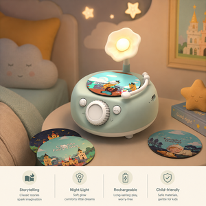 Tocadiscos de Plástico Personalizado para Niños, Fonógrafo de Cuentos, Juguete Educativo para Niños de 2 a 4 Años - Product Image 4
