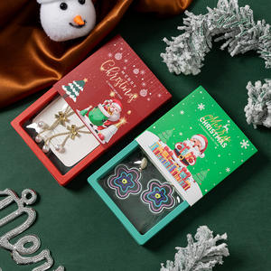 Nouvelle boîte d'emballage <span class=keywords><strong>de</strong></span> bijoux <span class=keywords><strong>de</strong></span> <span class=keywords><strong>noël</strong></span> créative père <span class=keywords><strong>noël</strong></span> PE Suspension boîte <span class=keywords><strong>à</strong></span> bijoux pour Bracelet boucle d'oreille anneau paquet - Product Image 4