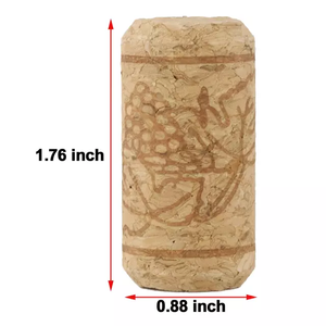 TIANLEICORK Bouchons droits 7/8 "X 1 3/4" Bouchons <span class=keywords><strong>de</strong></span> <span class=keywords><strong>vin</strong></span> synthétiques Bouteilles en verre avec bouchons en liège - Product Image 2
