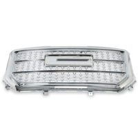 Grille de pare-chocs avant chromée supérieure Style Denali pour 2016 2017 2018 GMC Sierra 1500