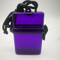 Coque de téléphone portable punk très tendance, boîte de rangement, boîte de plage, boîte à canettes de plage, étui transparent en plastique à suspendre au cou