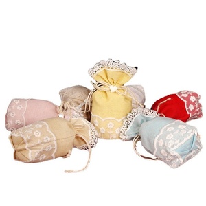 Sac en coton à cordon personnalisable, <span class=keywords><strong>simple</strong></span> <span class=keywords><strong>et</strong></span> réutilisable, portable pour le voyage <span class=keywords><strong>et</strong></span> le rangement pliable <span class=keywords><strong>de</strong></span> petits articles artisanaux - Product Image 5