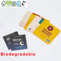 Emballage personnalisé en sachet biodégradable, papier kraft, sachet de thé, sucre, poudre d'herbes, collation, épices, emballage alimentaire écologique PLA
