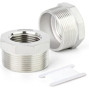304 thép không gỉ NPT giảm tốc <span class=keywords><strong>1</strong></span>-<span class=keywords><strong>1</strong></span>/<span class=keywords><strong>2</strong></span> "Nam đến <span class=keywords><strong>1</strong></span>/<span class=keywords><strong>2</strong></span>" Nữ chủ đề ống phù hợp chống ăn mòn Hex ỐNg Lót - Product Image 2