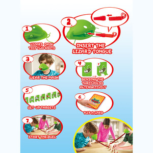 Gioco da Tavolo Educativo Divertente e Competitivo con Lingua di Lucertola, Gioco Rapido di Leccare le Carte, Camaleonte - Product Image 3